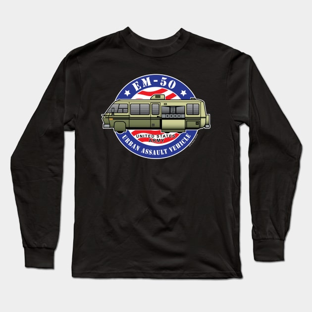 EM-50 Urban Assault Vehicle Long Sleeve T-Shirt by Illustratorator